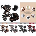 Baby Stroller Factory - 3-in-1 Luxury Pushchair Foldable