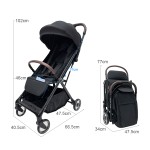 Baby Stroller Factory - Reversible Suitcase Foldable Plane
