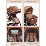 Baby Stroller Factory - 3-in-1 Luxury Pushchair Foldable