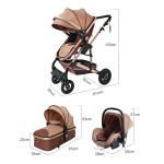Baby Pram Manufacturer - 3 in 1 High Landscape Multifunction