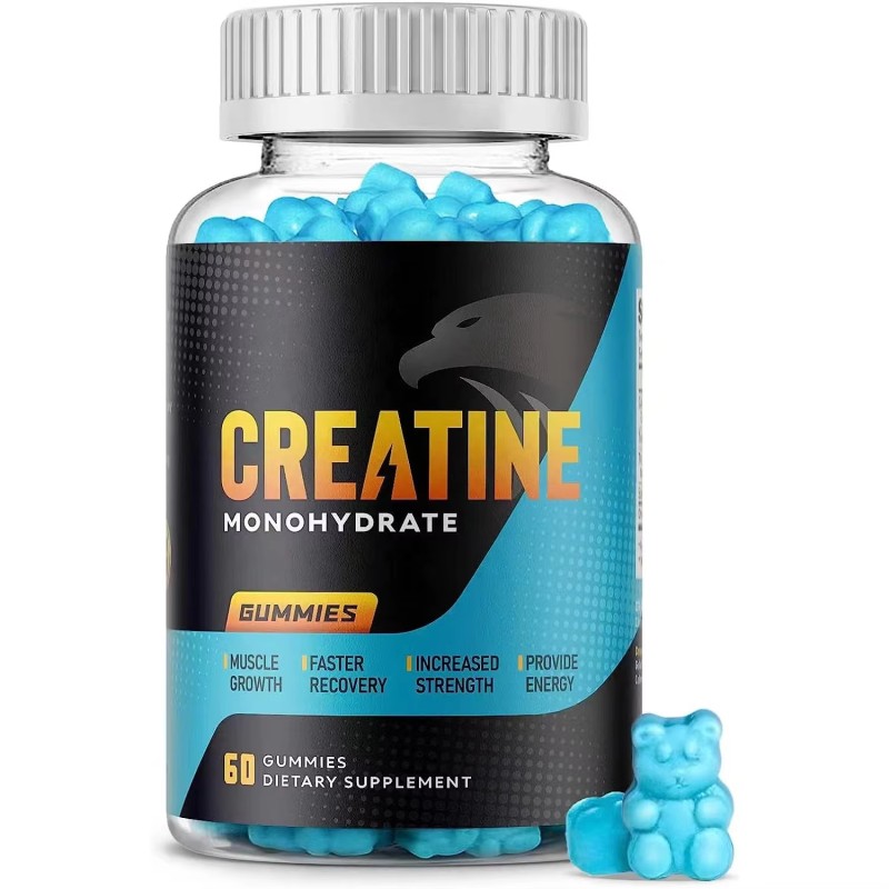OEM Factory Price Workout Supplement Creatine Mnohydrate Energy Gummy for Muscle Growth Creatine Gummies