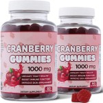 OEM Private Label 60 Gummies Natural Cranberry Gummies for Men and Women