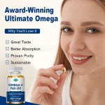 Factory Supply  OEM Clear Deep Sea Fish Oil Soft Capsule Omega3 Fish Oil  Softgel for Brain Health