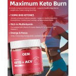 OEM Private Label Vegan and Non -GMO Apple Cider Vinegar Gummies AVC Gummies Without Sugar