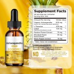 OEM Private Label Organic Ashwagandha Liquid Ashwagandha Drops Cognitive Function and Focus Booster