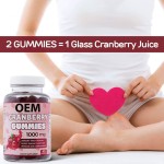 OEM Private Label 60 Gummies Natural Cranberry Gummies for Men and Women