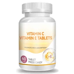 OEM Supplement Vitamin c Tablet Immune Health Vitamin c and Vitamin E Tablet for Skin Whitening