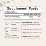Hot Selling Private Label Vegan Vitamin D3 and K2  Softgels for Health Support for Kids and Pregnant Woman