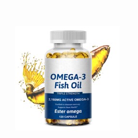 Factory Supply  OEM Clear Deep Sea Fish Oil Soft Capsule Omega3 Fish Oil  Softgel for Brain Health