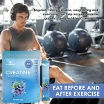 AegleWell Creatine Monohydrate Jelly for Men & Women 0g Sugar Creatine Jelly Pre-Work Out for Muscle Strength, Vegan