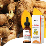 OEM Private Label Organic Turmeric Curcumin Ginger Liquid Drops Bones Joints Immunity Support Turmeric Extract Drops