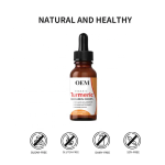 OEM Private Label Organic Turmeric Curcumin Ginger Liquid Drops Bones Joints Immunity Support Turmeric Extract Drops