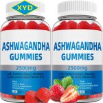 Hot Selling Private Label Natural  Gummies Ashwagandha Root Extract with Vitamin D2 for Men Women Gummies