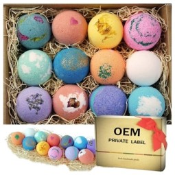 Factory Whosale Natural Ingredients Bath Bombs for Women Gift Set Organic Bath Bombs Set