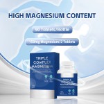 OEM Private Label Triple Complex Magnesium High Magnesium Content 90 Tablets Improve Sleep and Bone