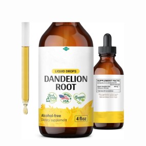 Private Label Wholesale Herbal Supplement Liquid Drops Cleanse Liquid Dietary Dandelion Root Drops