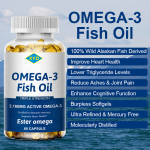 Factory Supply  OEM Clear Deep Sea Fish Oil Soft Capsule Omega3 Fish Oil  Softgel for Brain Health