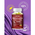 OEM Melatonin Softgel Mind Relaxing& Sleep Support Softgels Dietary Supplement for Men&Women