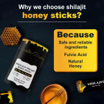 Private Label Shilajit Honey Sticks, Pure Himalayan Resin, Organic Honey SHILAJIT Honey Sticks for Men & Women