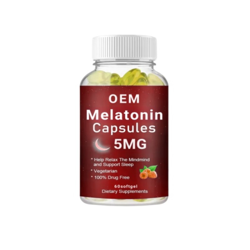OEM Melatonin Softgel Mind Relaxing& Sleep Support Softgels Dietary Supplement for Men&Women