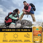 OEM Health Supplement Vitamin K2 MK7 Softgel Vegan Raw Material  Vitamin D3 K2 Capsules