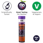 OEM Private Label Dietary Supplement Elderberry Gummy Bites with Vitamin C and Zinc Effervescent Tablets