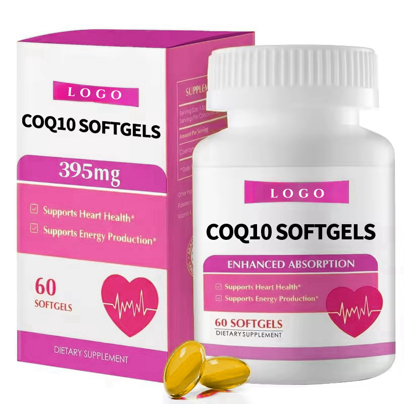 OEM Coenzyme Q10 Softgel Capsule Liposomal Healthcare Supplement CoQ10 Softgel Capsules for Healthy Heart