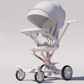 Stroller Manufacturer - Lightweight Four-wheel High View Foldable
