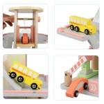 Wooden Park Toy Factory - Simulation Gas Station Car Track