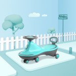 Plastic Wiggle Car Factory - Four-wheel Mute Anti-Rollover