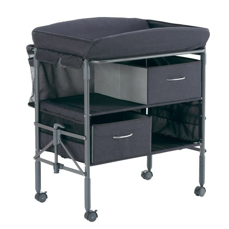Baby Care Stand Factory - Foldable Movable Changing Clothes