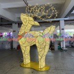 Reindeer Light Manufacturer - Vintage Style Giant Standing Metal Frame
