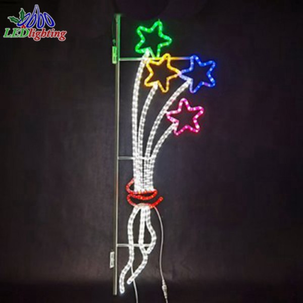Pole Motif Light Manufacturer - Waterproof IP65 2D Star Patterns