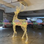 Deer Motif Light Factory - Professional Giant Life Size 3D Iron Frame