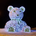 Bear Motif Light Manufacturer - Shopping Mall 3D Metal Led Animal