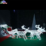 Christmas Horse Light Factory - LED Horse With Sleigh Set