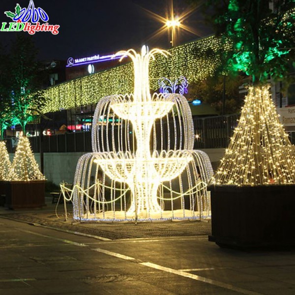 Fountain Light Factory - LED Christmas 3d Motif Fountain