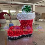 Santa Boot Light Factory - 3D LED Christmas Santa Waterproof