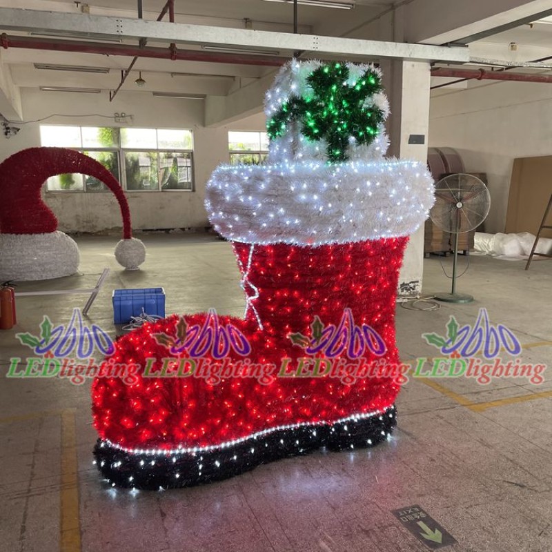 Santa Boot Light Factory - 3D LED Christmas Santa Waterproof