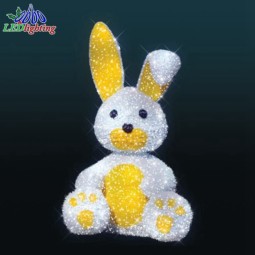 Commercial Rabbit Light Factory - Large 3D Rabbit Outdoor Motif
