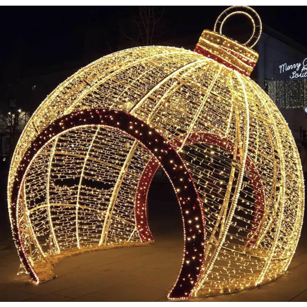 Christmas Ball Light Factory - Large Arch Outdoor Waterproof 3D