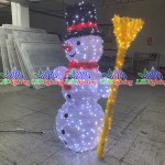 Snowman Light Manufacturer - Customized Giant Lighted Art Modeling