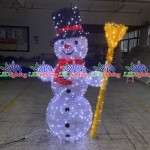 Snowman Light Manufacturer - Customized Giant Lighted Art Modeling
