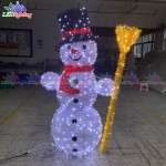 Snowman Light Manufacturer - Customized Giant Lighted Art Modeling