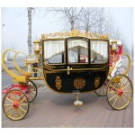 Horse Carriage Manufacturer - Black Wedding Vehicle Cart