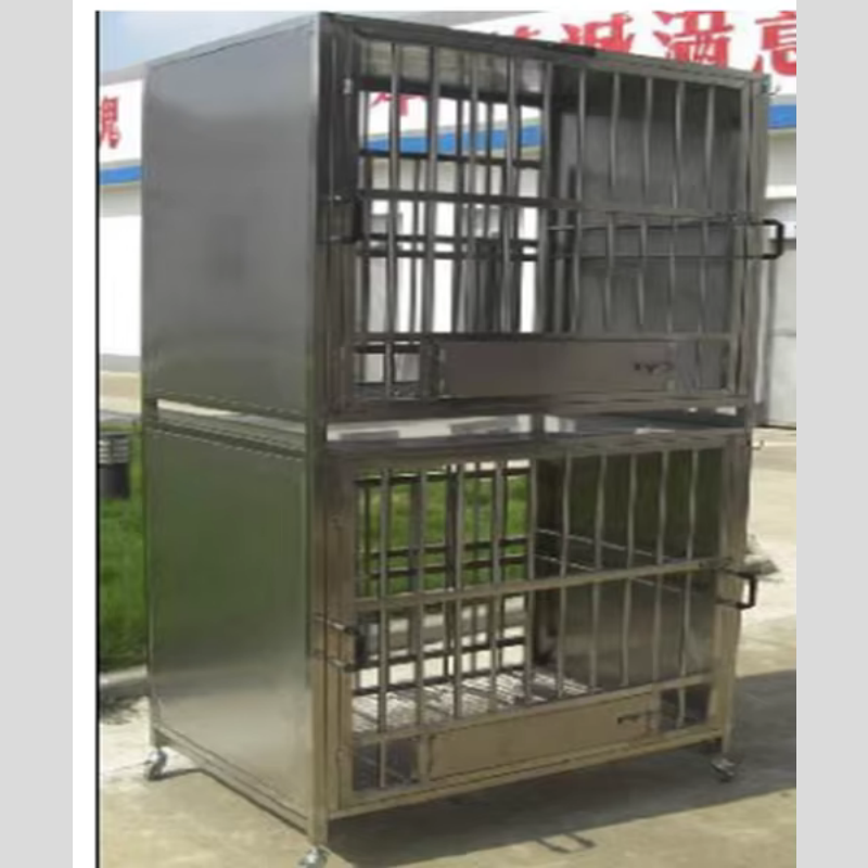 Dog Cage Manufacturer - 2 Layer Stainless Steel Carrier