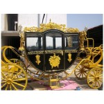 Horse Carriage Manufacturer - Black Wedding Vehicle Cart