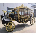 Horse Carriage Manufacturer - Black Wedding Vehicle Cart