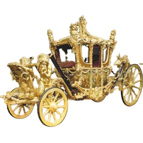 Horse Carriage Factory - Deluxe Golden Royal Trailer