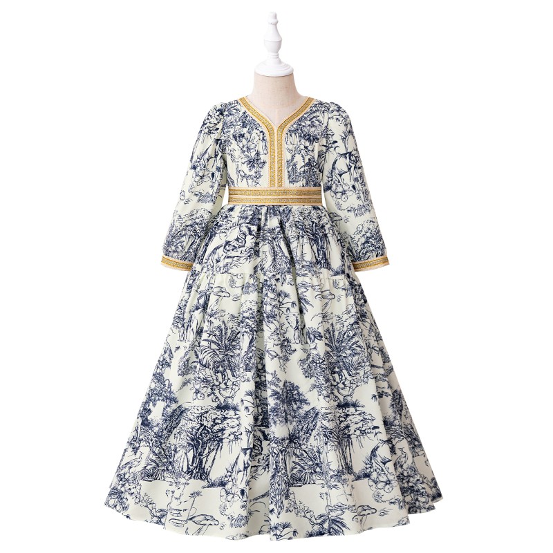 Baby Dress Factory - Vintage Tulle Bow Puff Sleeve